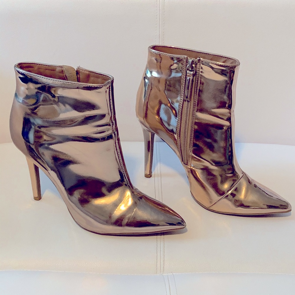 Rose gold booties
